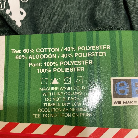 Men’s 2-piece Elf Sleep Set. Sizes L and XL. NWT. - Picture 9 of 9